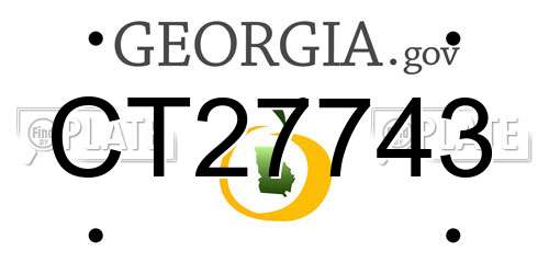 CT27743 Georgia License Plate