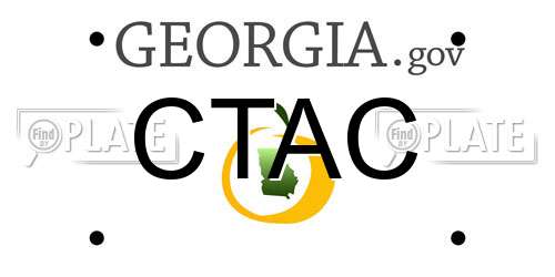 CTAC Georgia License Plate