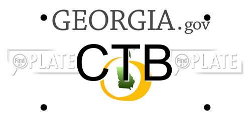 CTB Georgia License Plate