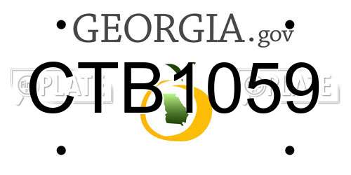 CTB1059 Georgia License Plate