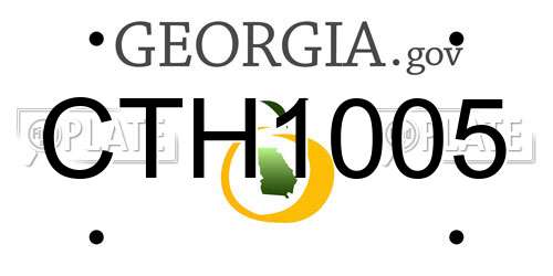 CTH1005 Georgia License Plate