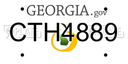 CTH4889 Georgia License Plate