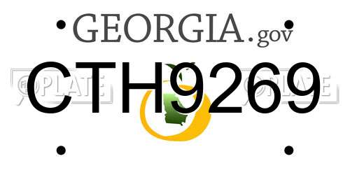 CTH9269 Georgia License Plate