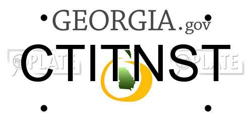 CTITNST Georgia License Plate