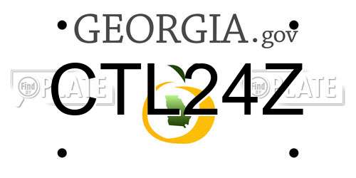 CTL24Z Georgia License Plate