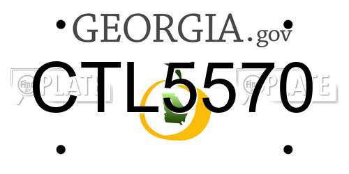 CTL5570 Georgia License Plate