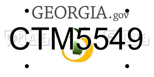 CTM5549 Georgia License Plate