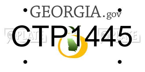 CTP1445 Georgia License Plate