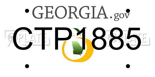 CTP1885 Georgia License Plate