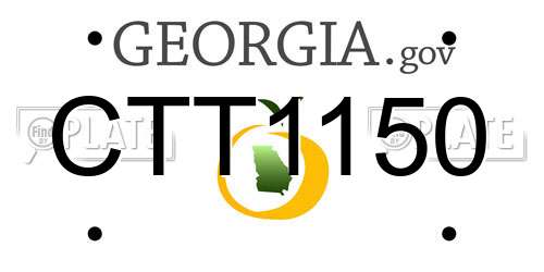 CTT1150 Georgia License Plate