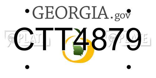 CTT4879 Georgia License Plate