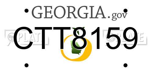 CTT8159 Georgia License Plate