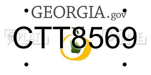 CTT8569 Georgia License Plate