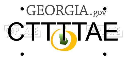 CTTTTAE Georgia License Plate
