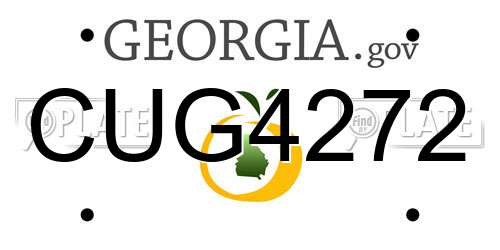 CUG4272 Georgia License Plate