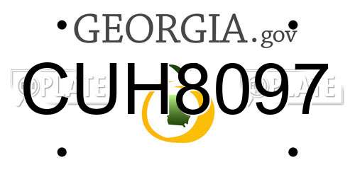 CUH8097 Georgia License Plate