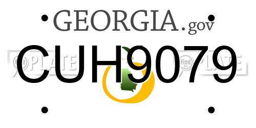 CUH9079 Georgia License Plate