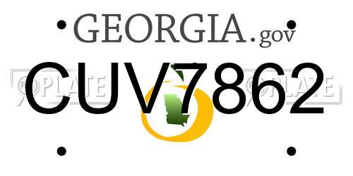 CUV7862 Georgia License Plate