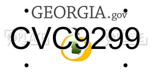 CVC9299 Georgia License Plate