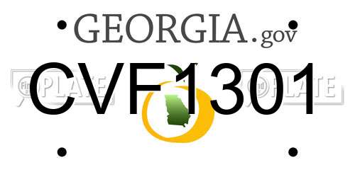 CVF1301 Georgia License Plate