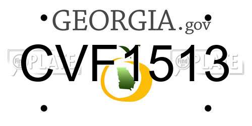 CVF1513 Georgia License Plate