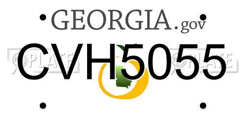 CVH5055 Georgia License Plate