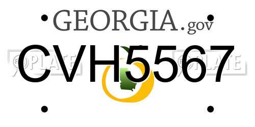 CVH5567 Georgia License Plate