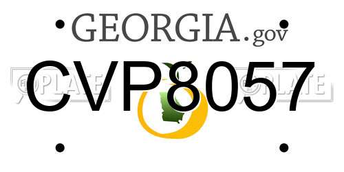 CVP8057 Georgia License Plate