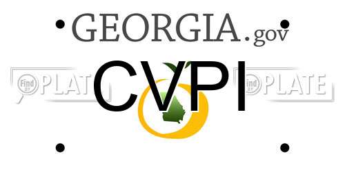 CVPI Georgia License Plate