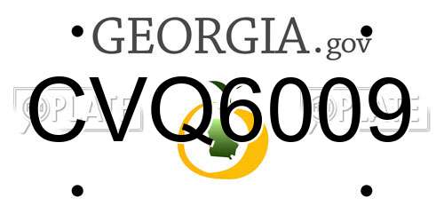CVQ6009 Georgia License Plate