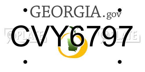 CVY6797 Georgia License Plate
