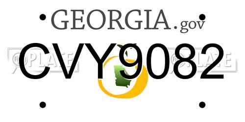 CVY9082 Georgia License Plate