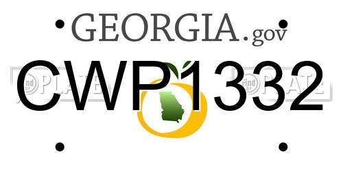 CWP1332 Georgia License Plate