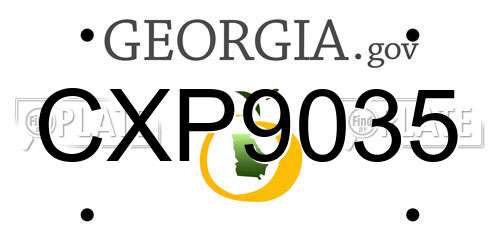 CXP9035 Georgia License Plate