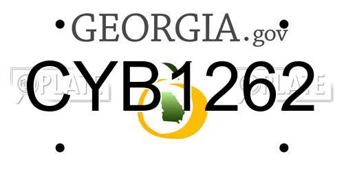 CYB1262 Georgia License Plate