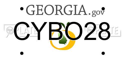 CYBO28 Georgia License Plate
