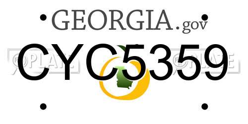 CYC5359 Georgia License Plate