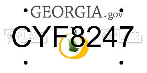 CYF8247 Georgia License Plate