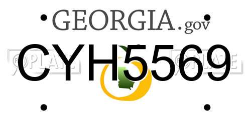 CYH5569 Georgia License Plate