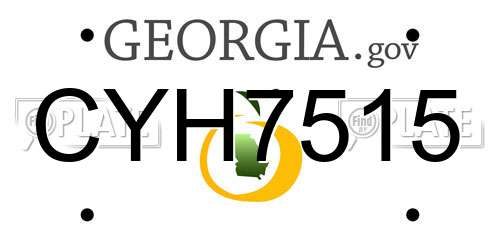 CYH7515 Georgia License Plate