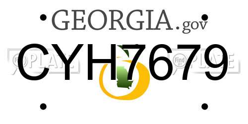 CYH7679 Georgia License Plate