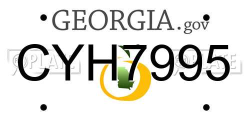 CYH7995 Georgia License Plate