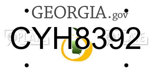 CYH8392 Georgia License Plate
