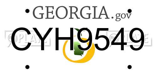 CYH9549 Georgia License Plate