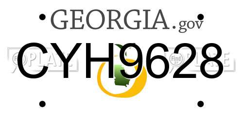 CYH9628 Georgia License Plate