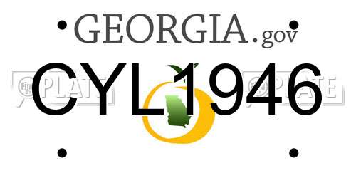 CYL1946 Georgia License Plate