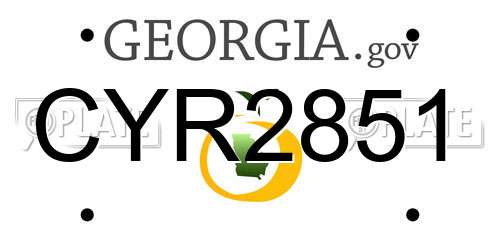 CYR2851 Georgia License Plate