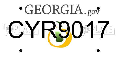 CYR9017 Georgia License Plate