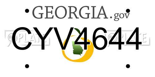 CYV4644 Georgia License Plate