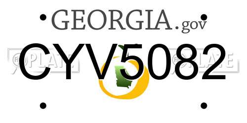 CYV5082 Georgia License Plate